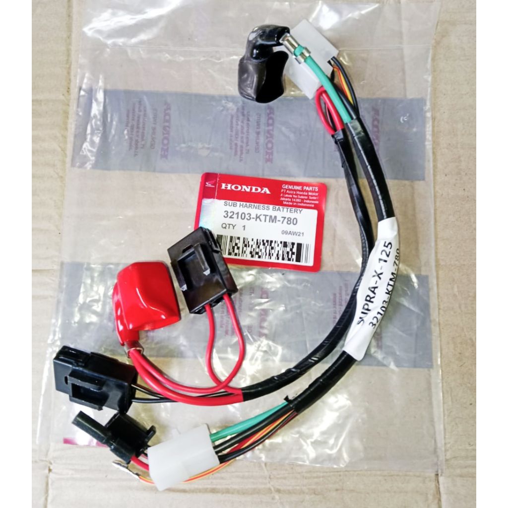 KABEL AKI SUPRA X 125 LAMA SUB HARNESS BATTERY SUPRA X 125 32103-KTM-780