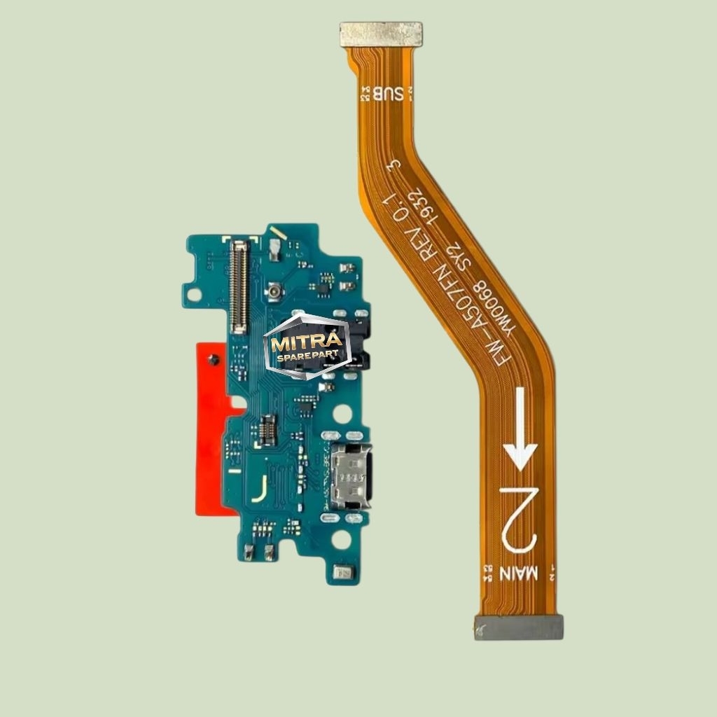 FLEXIBLE KONEKTOR CAS SAMSUNG A50S PAPAN KONEKTOR CAS + FLEXIBLE BOARD CAS SAMSUNG A50S SATU SET