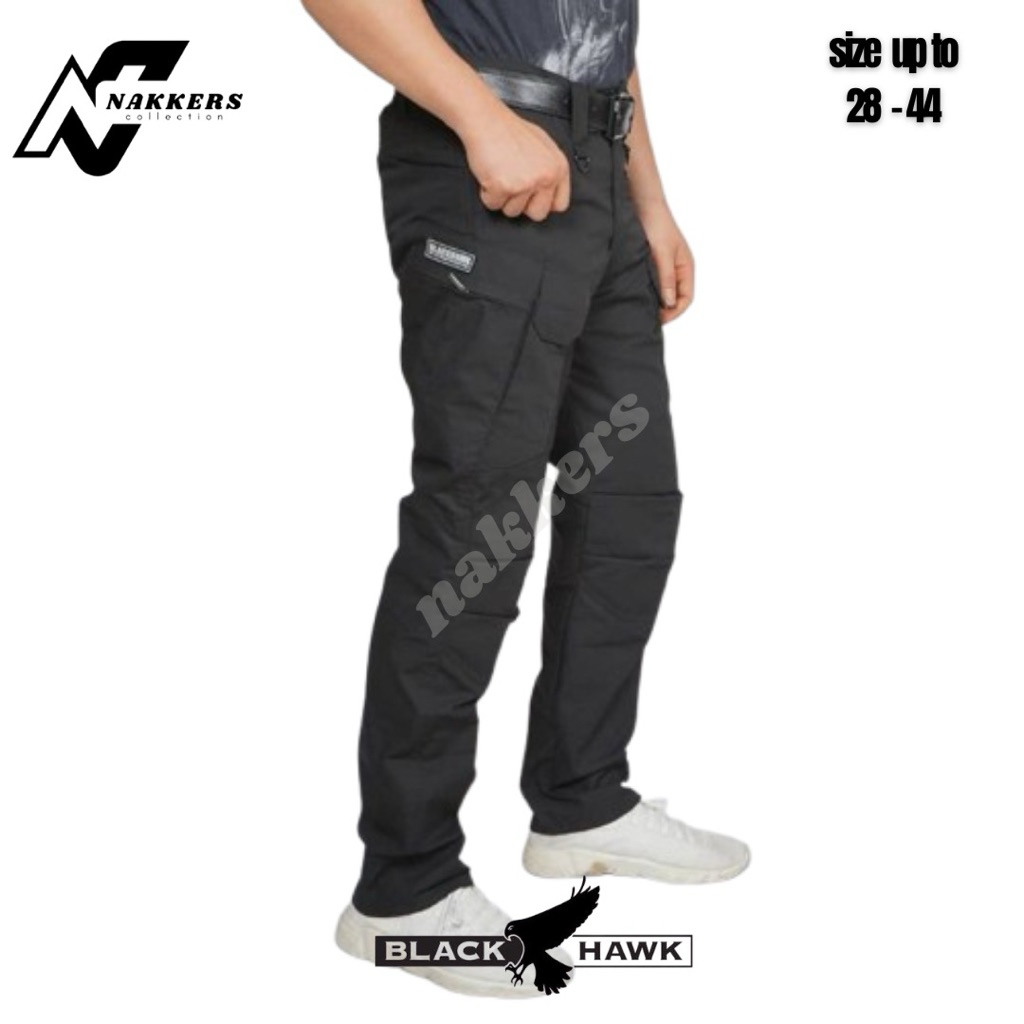 Celana Cargo Blackhawk Hitam Original Premium