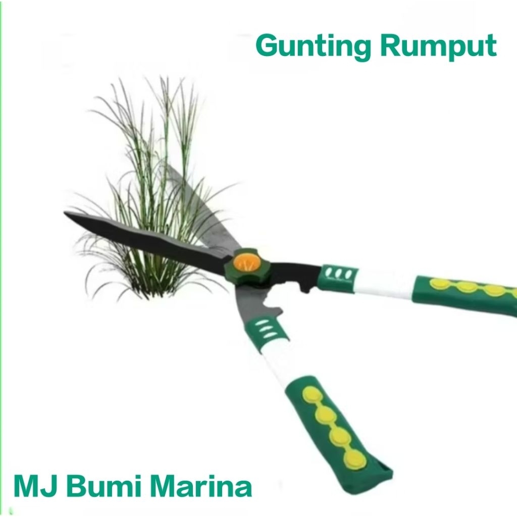 Gunting Potong Rumput Besar Super Tajam Pegangan Karet Pemotong Dahan Pagar Tanaman