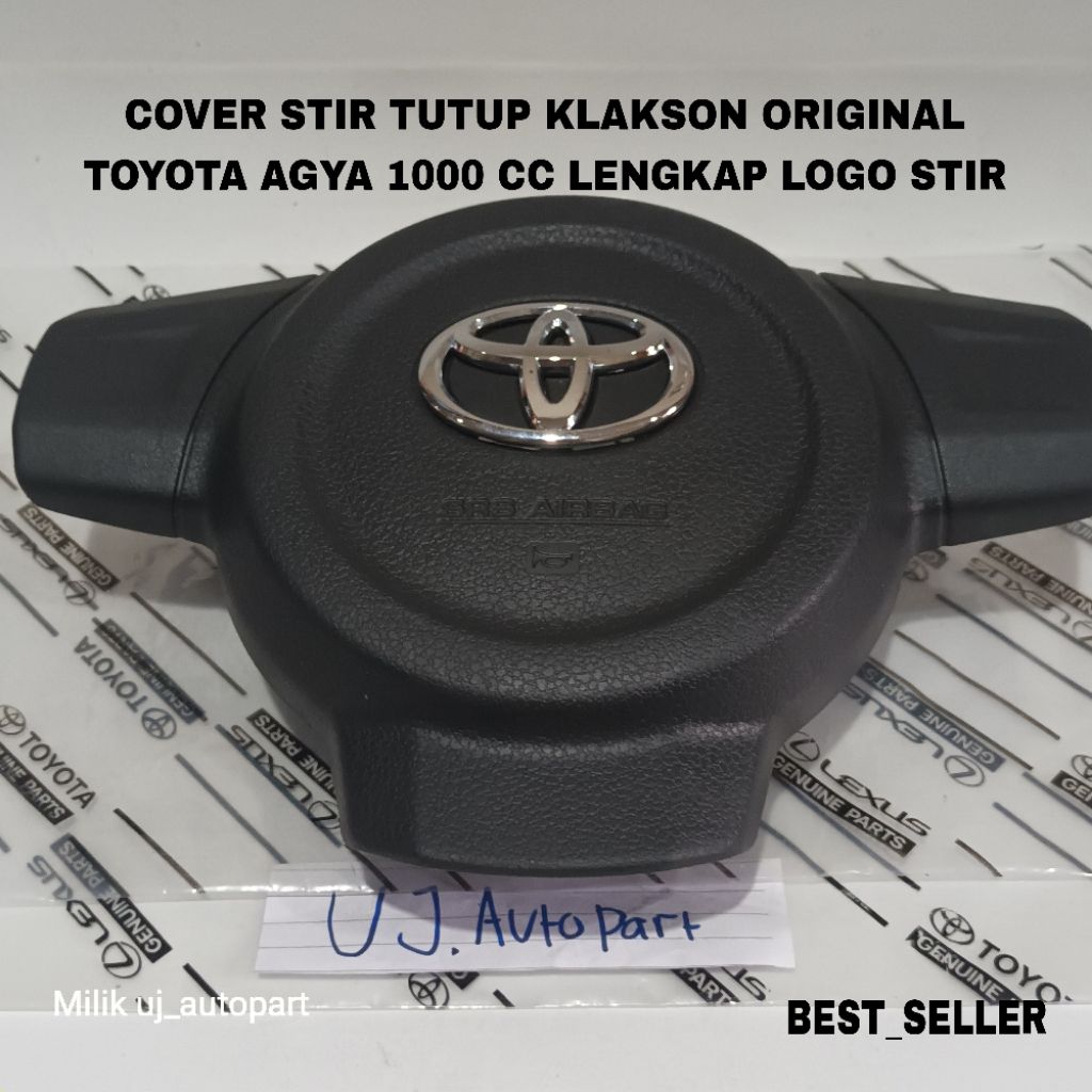 Cover stir tutup klakson Pengemudi Toyota AGYA 1000 cc original 100%