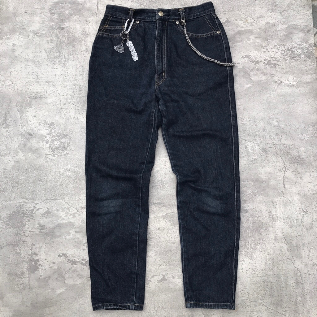 celana jeans raw denim indigo by brappers japan retro skinhead punk vintage casual y2k like momotaro