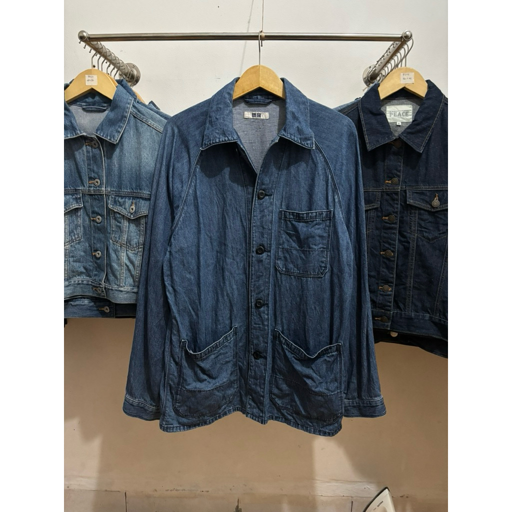 UNIQLO CHORE DENIM JACKET SECOND ORIGINAL