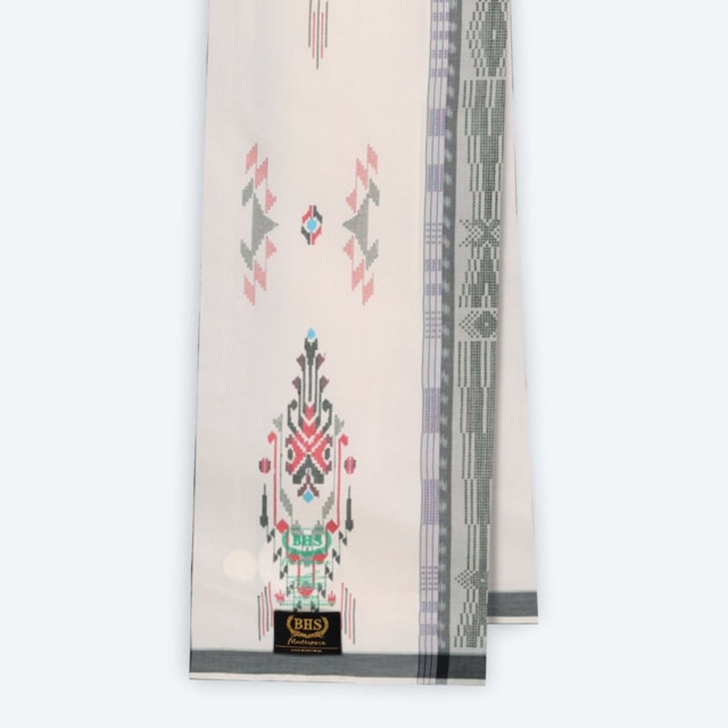 Sarung BHS Masterpiece Gold Motif M81 SGE Putih Merah