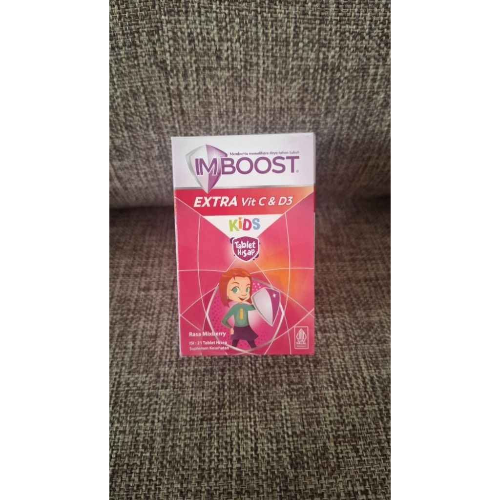 Imboost Kids Extra Vit C & D3 Tablet Hisap dan sirup 120 ml Suplemen Daya Tahan Tubuh Anak mencegah 