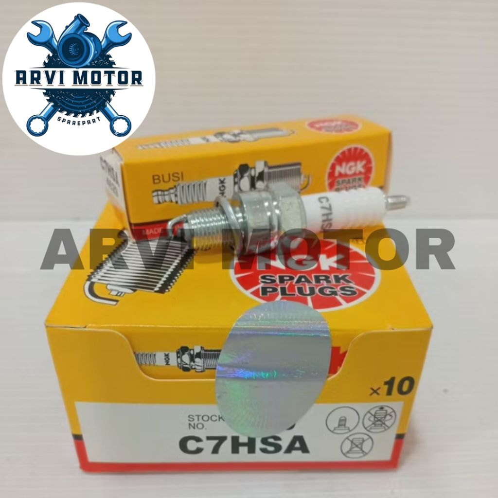 Busi NGK C7HSA Busi NGK Supra Grand Mio Revo Supra Fit Smash Mio J