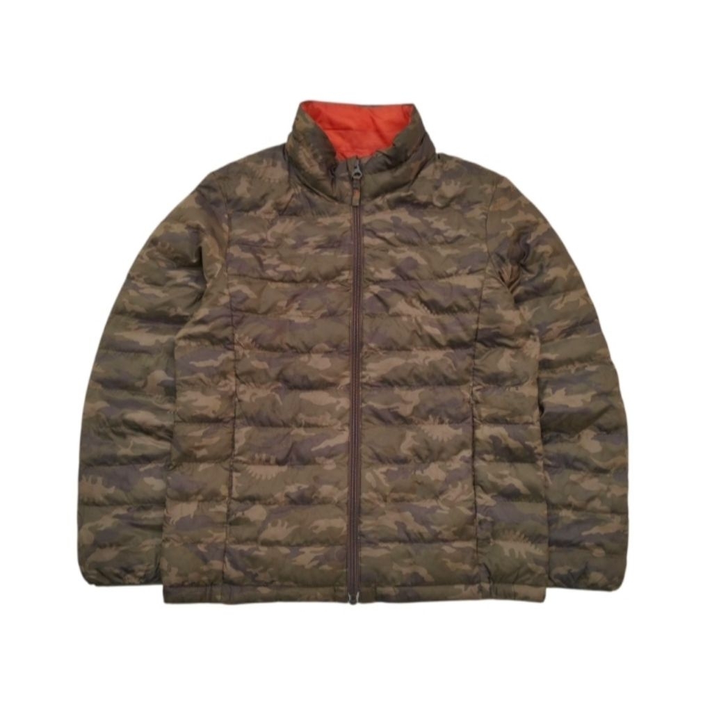 UNIQLO kids jacket ultraligh puffer camo Dino size 140 fit 9 - 10 th (P55xL44)