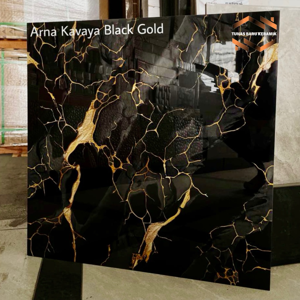 Granit 60x60 Arna Kavaya Black Gold | Glazed Polished