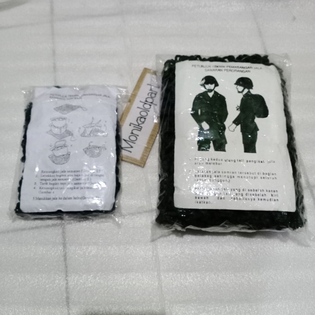 Samaran Ransel dan Helm Baja M1 M80 Jaring Helm Baja Tentara Original NOS Baru Stock Lama