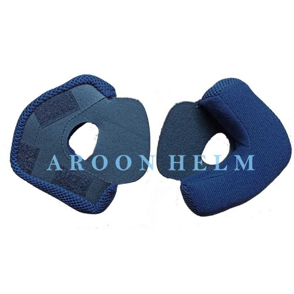 Busa Pipi Helm INK Centro Warna Biru Navy Busa Samping helm ink Centro Kanan Kiri