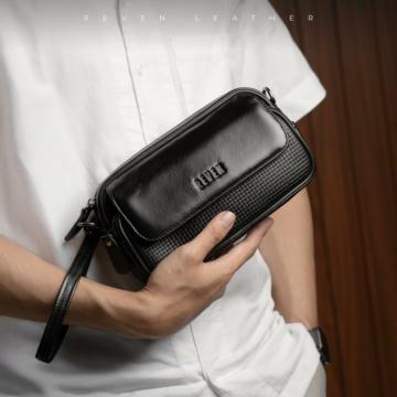 Tas Kulit Selempang Pria Waistbag Slingbag Original Branded Kulit Asli Premium ZEUS WAISTBAG - RL