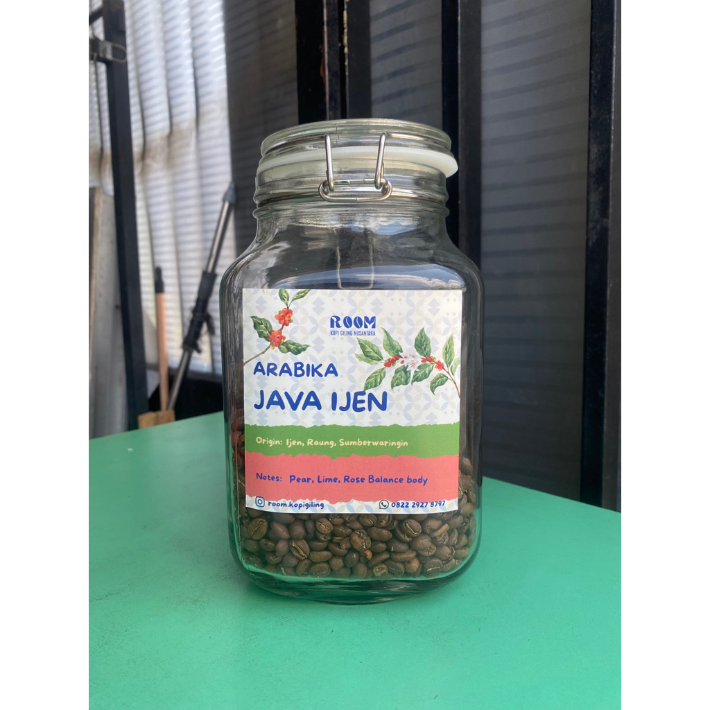 Arabika Java Ijen roastbean java ijen 100% kopi murni - room kopi giling boyolali