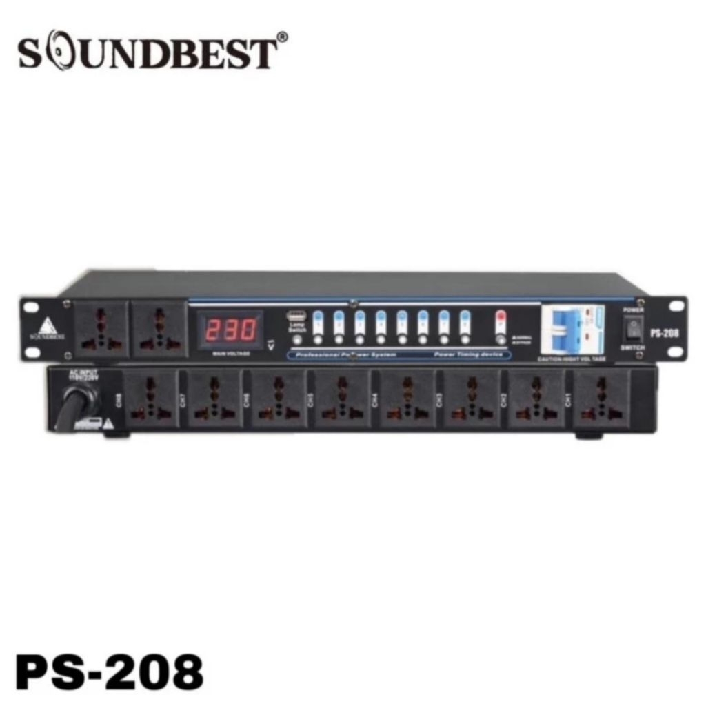 Power Sequencer Soundbest PS 208 Original Power Squencer SOUNDBEST Original