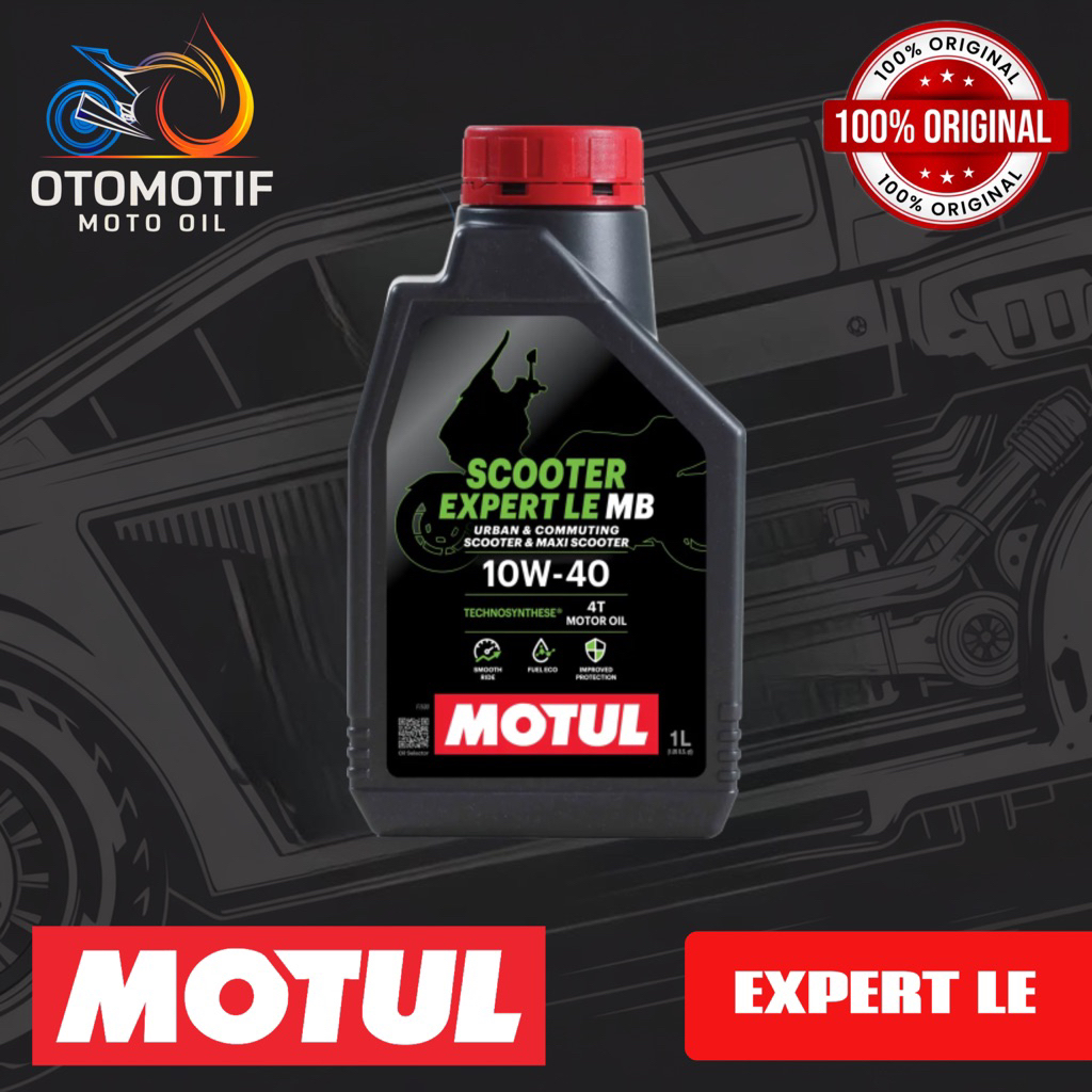 OLI MOTUL SCOOTER EXPERT LE 10W40 1LITER NMAX PCX AEROX VARIO 125 150 / OLI MOTUL