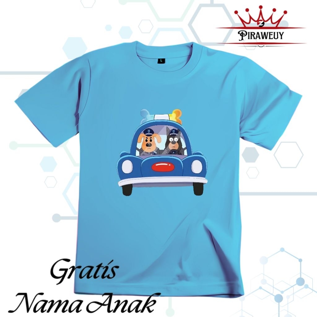 [free nama] kaos anak sheriff labrador, baju anak sheriff labrador, kaos anak karakter polisi,