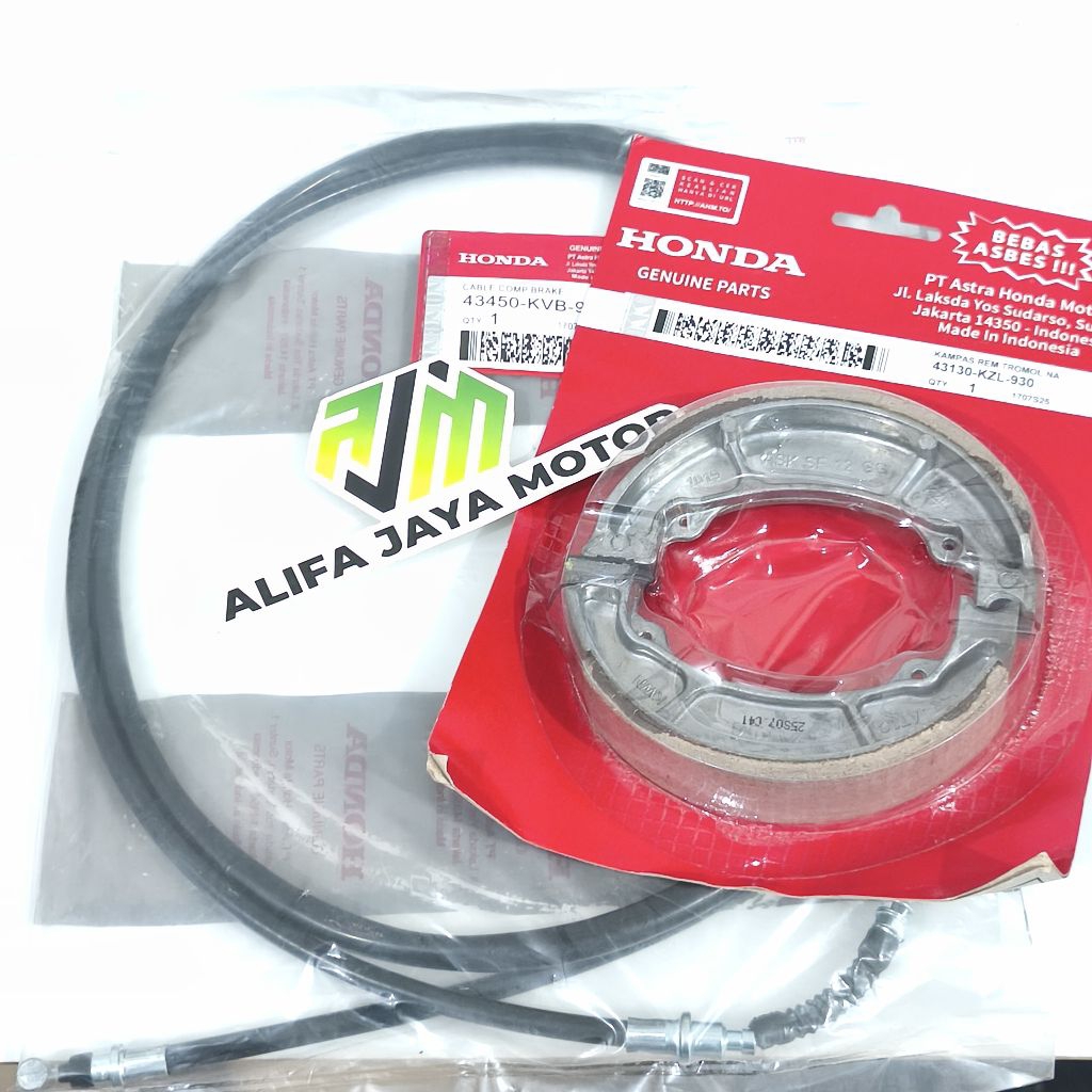 KABEL REM + KAMPAS REM BELAKANG  BEAT FI VARIO FI VARIO 125 SCOOPY KVB