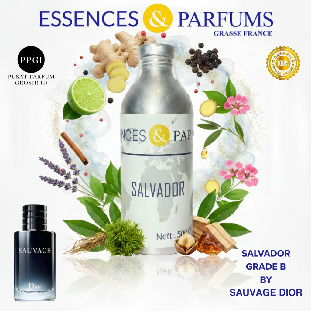 BIBIT PARFUM SALVADOR INSPIRED BY SAFAGE DOR GRADE B - BY ESSENCES & PARFUMS 100% MURNI