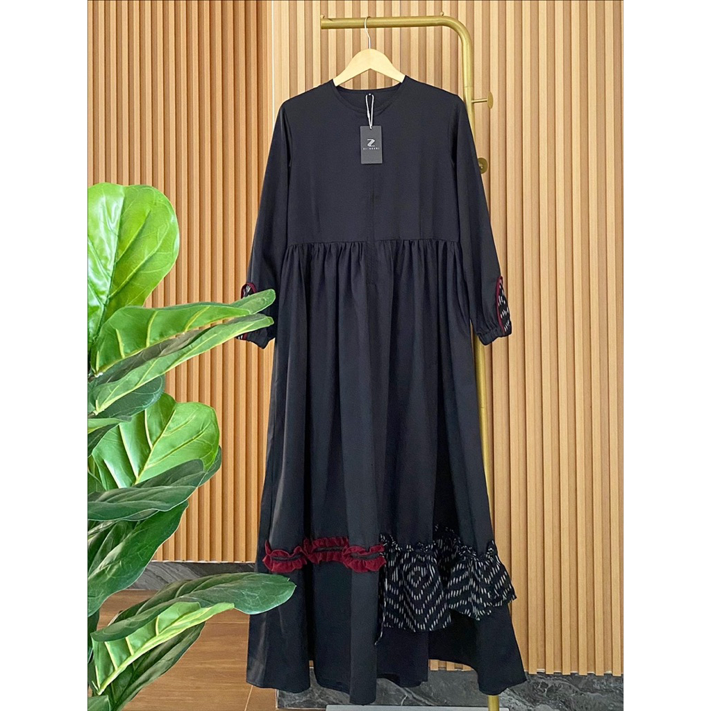 kinnas dress/zisheri dress/dress basic premium/gamis premium