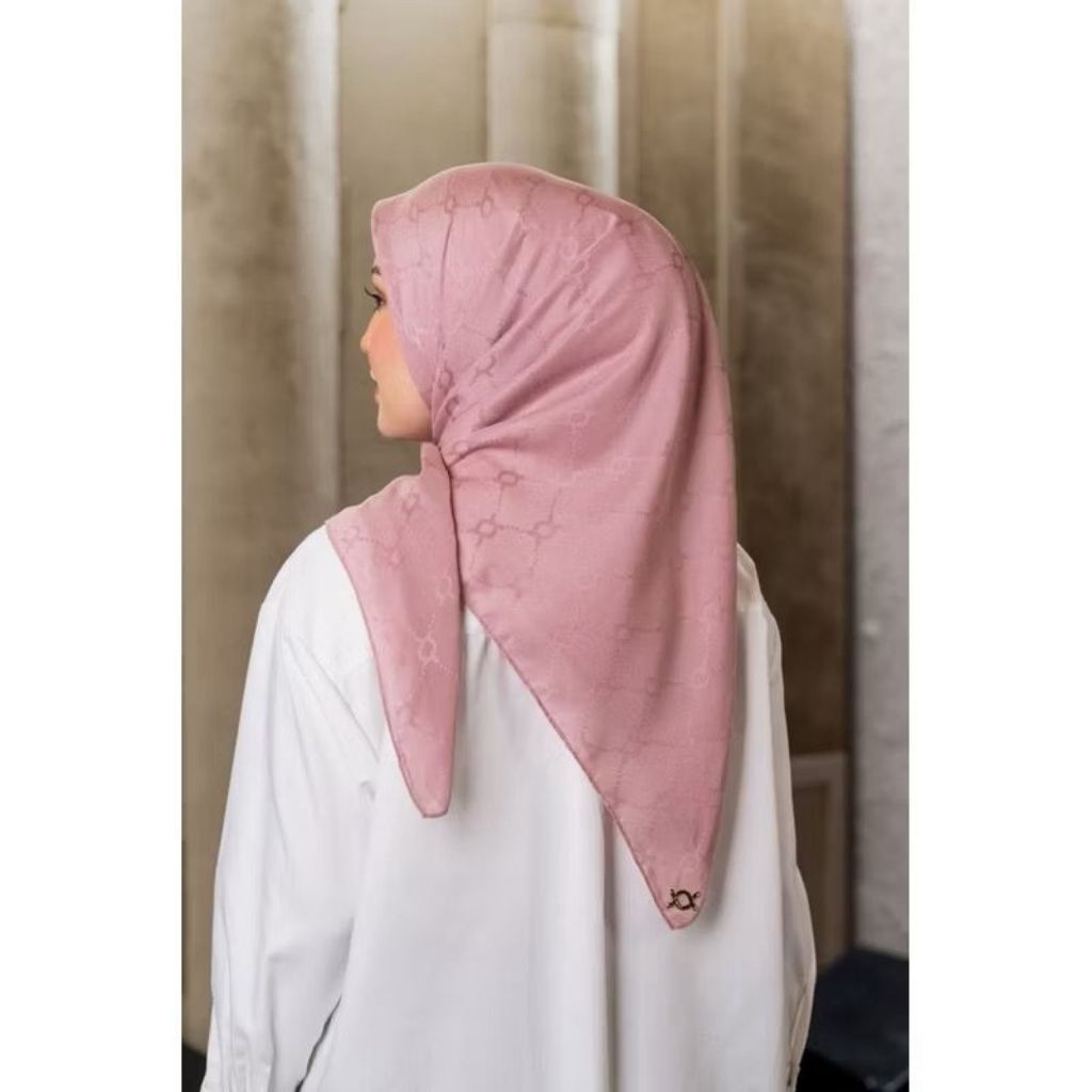 WEARING KLAMBY MONOGRAM SCARF