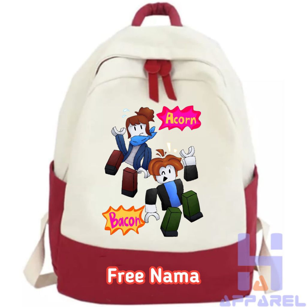 TAS RANSEL ANAK BACON ACORN ROBLOX FREE NAMA