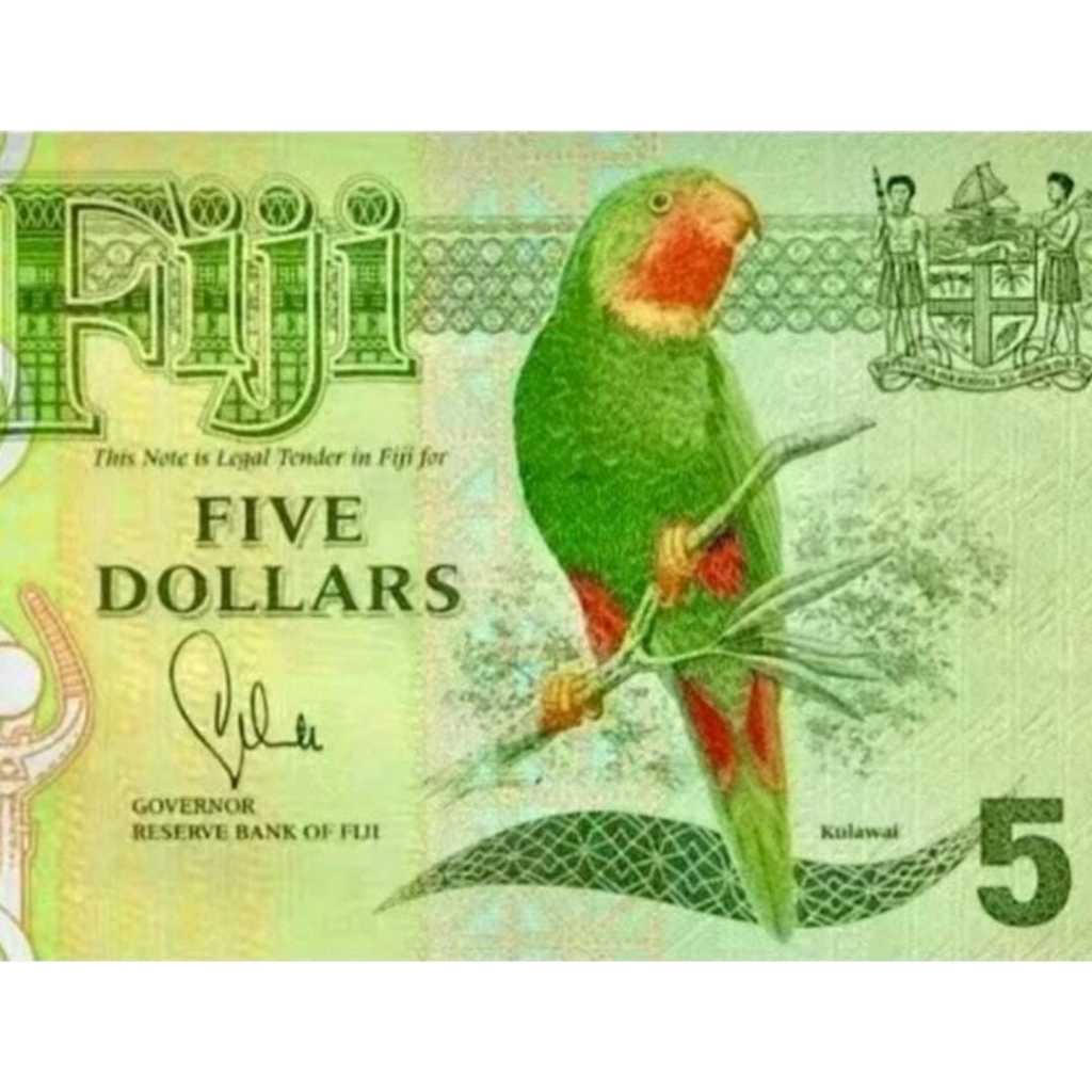 Fiji 5 Dollar UNC-Original-Gress __polymer__