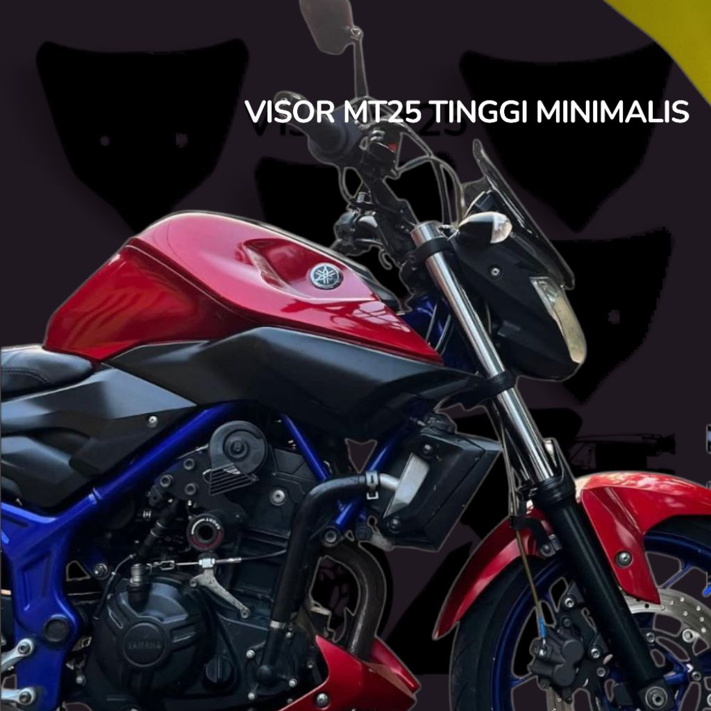 Visor Motor Yamaha MT25 Lama/Old Custom Tinggi Windshield Yamaha MT25