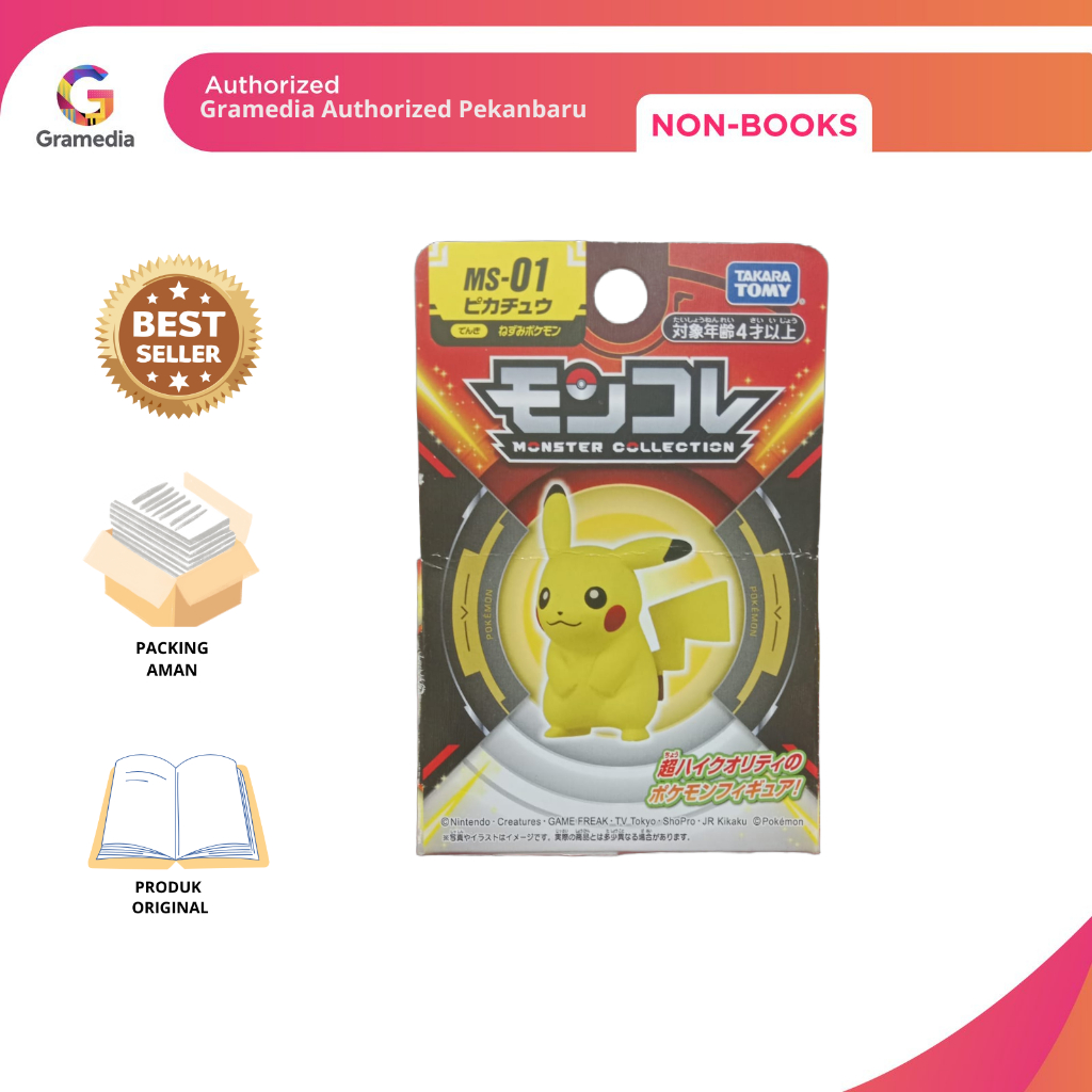 Gramedia Pekanbaru - POKEMON MONCOLLE MS01 PIKACHU BOX