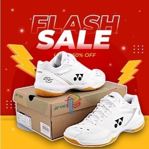 SEPATU BADMINTON YONEX SHB65Z3 MEN WHITE | YONEX SHB 65 Z3 WHITE