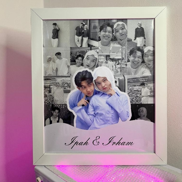 Couple Gift FY.gift KADO ULANG TAHUN | KADO WEDDING Frame | Ucapan Selamat | Hadiah Wedding | Hadiah