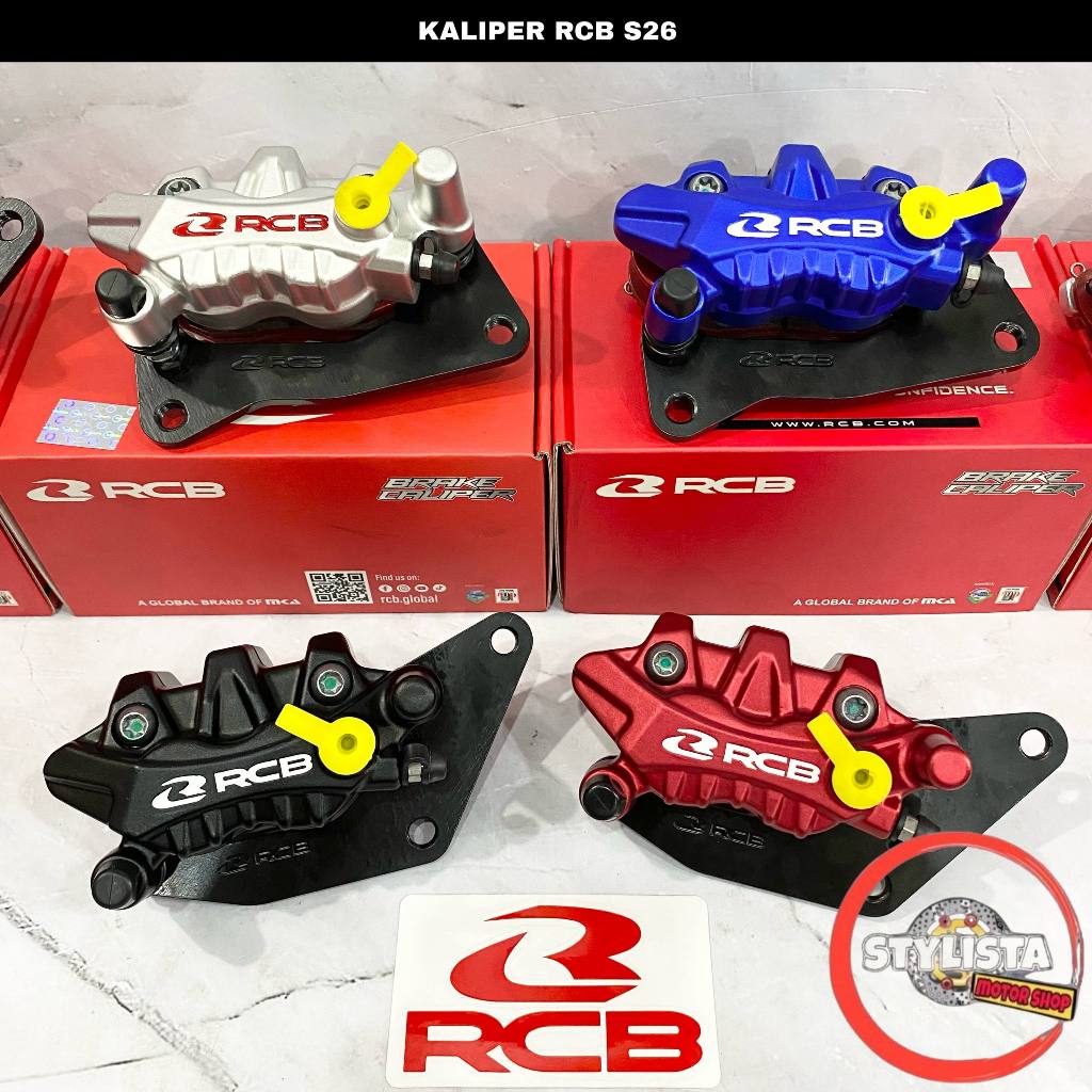 KALIPER RCB 2 PISTON S26 SERIES VARIO 110 125 150 / BEAT / SCOOPY NEW OLD / VARIO KARBU FI ESP DELUX
