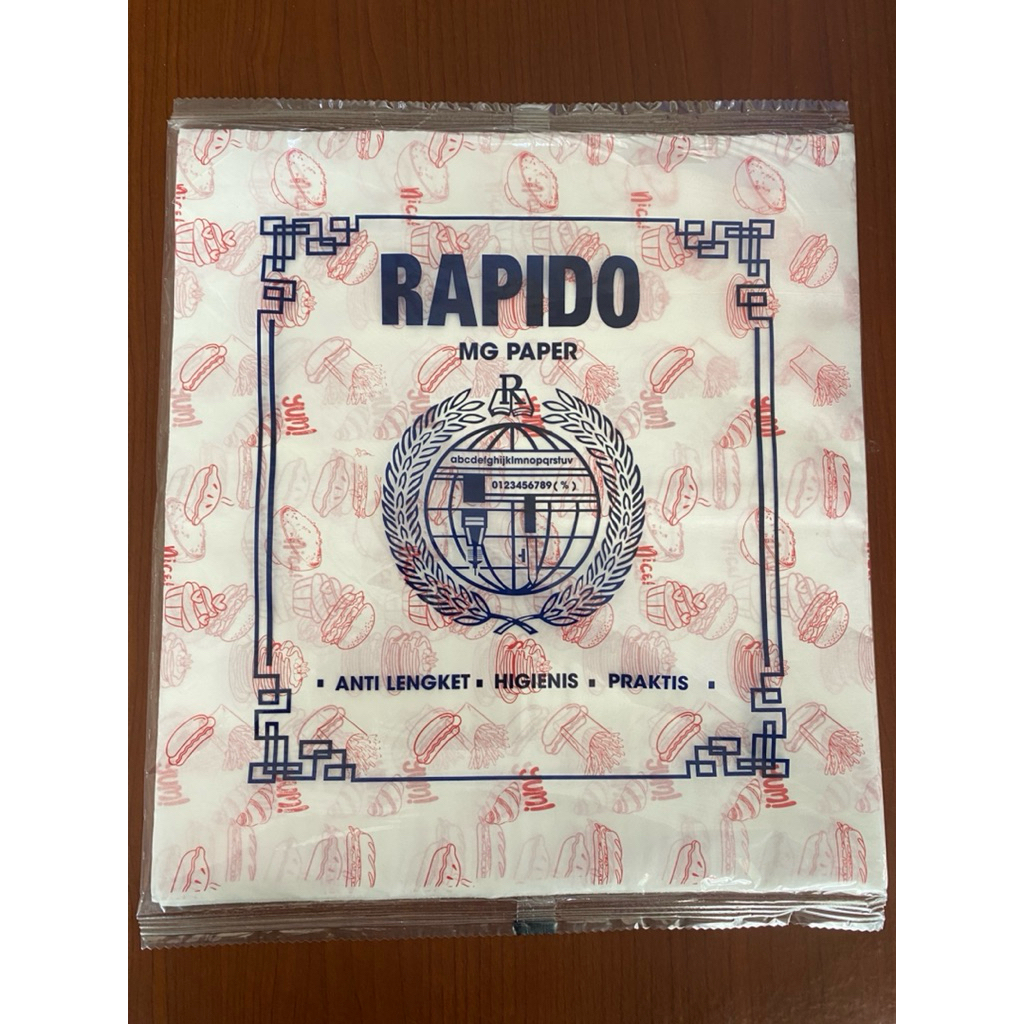 KERTAS NASI KFC MOTIF/ KERTAS BURGER / KERTAS NASI PRINTING uk 25x27