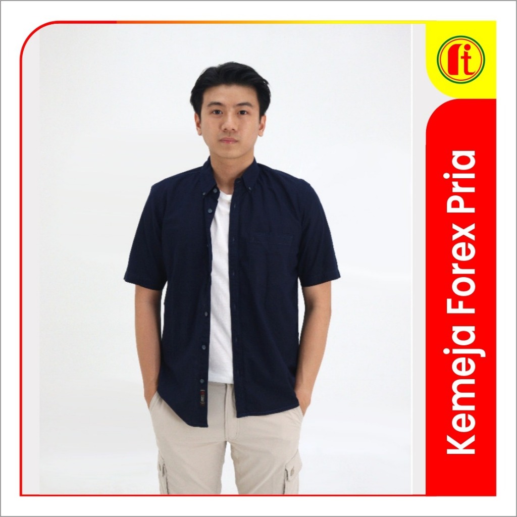 Kemeja Hitam Forex Pria Dewasa - RITA