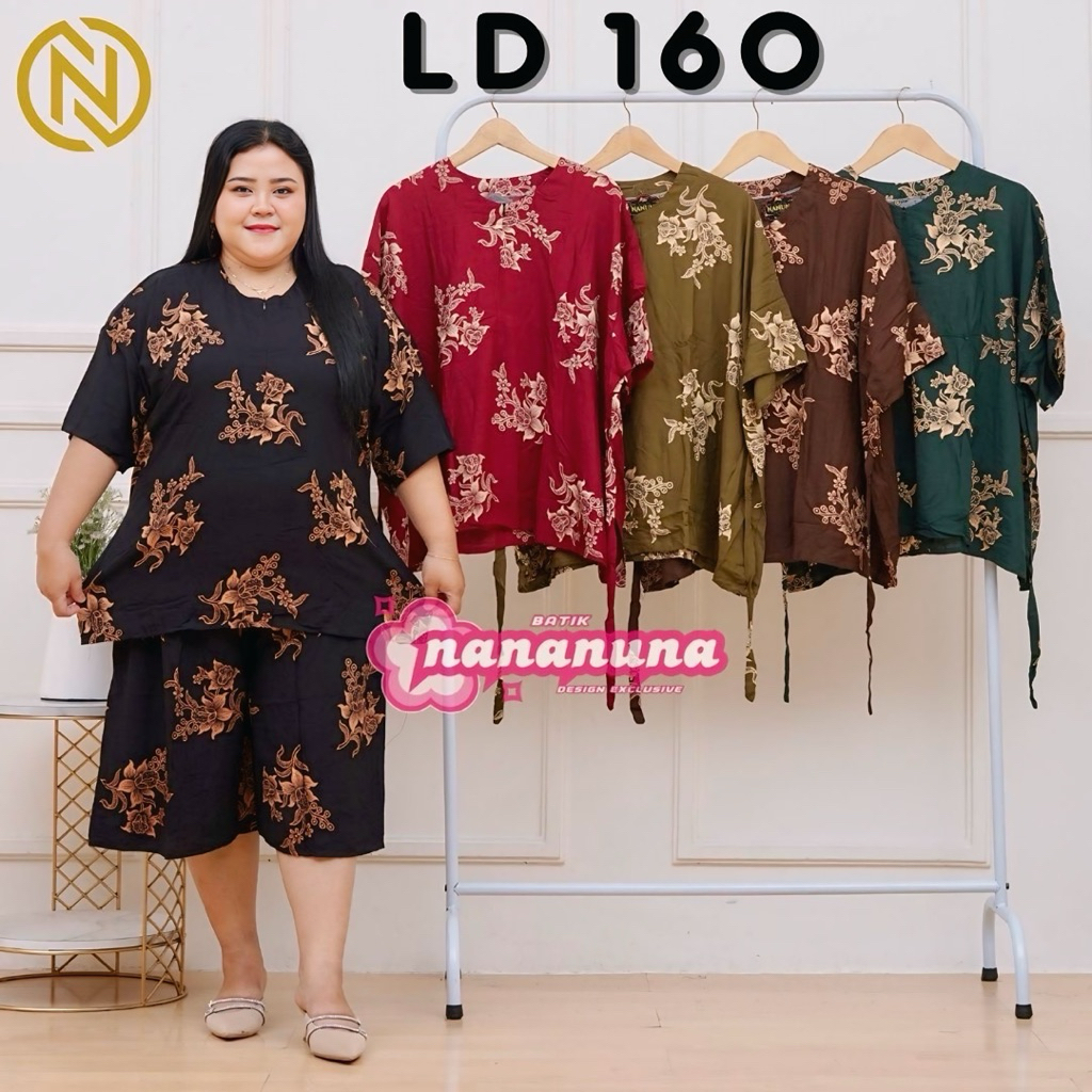 SETELAN ONE SET WANITA GOGO SUPER JUMBO LD 160 BUSUI BUMIL BEST SELLER