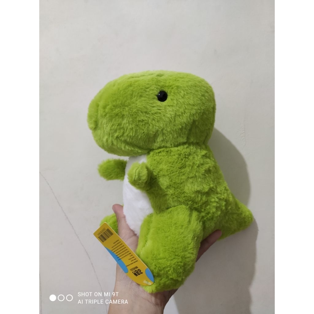 boneka dinosaurus trex hijau oh some kkv