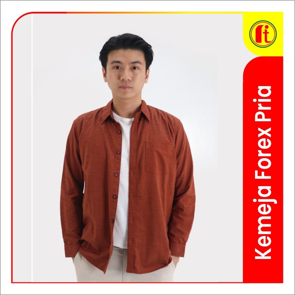 Kemeja Panjang Terracota Forex Pria Dewasa - RITA
