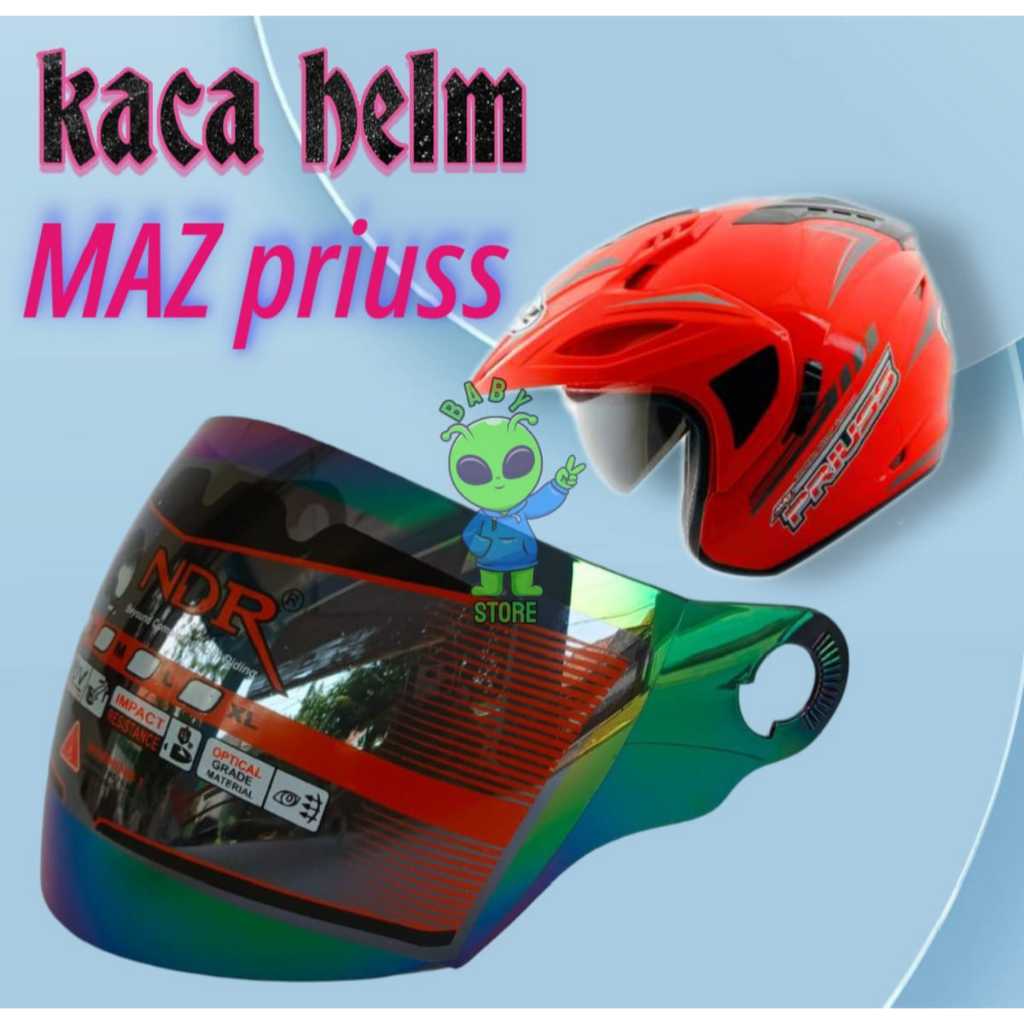 Kaca Helm Maz Prius, kaca visor helm maz prius