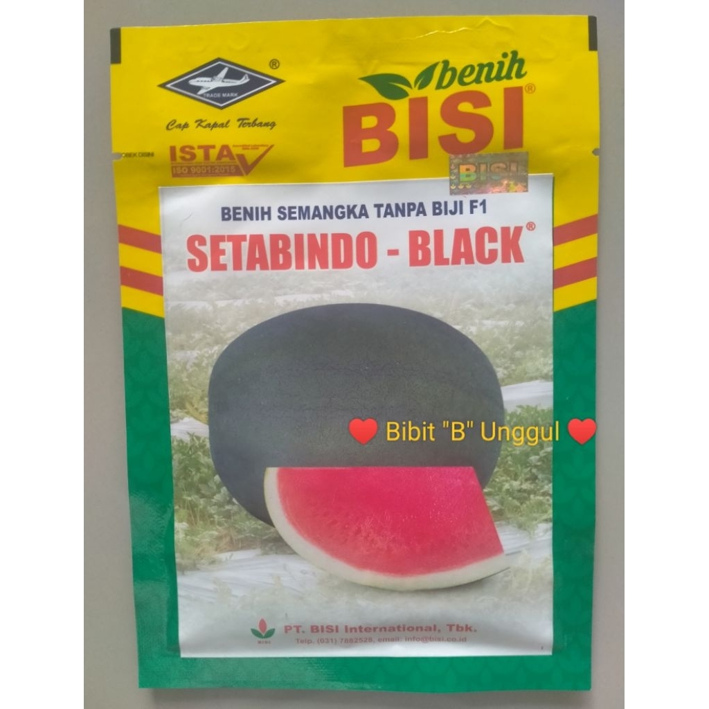 Benih Semangka Tanpa Biji F1 SETABINDO BLACK  (20 g).
