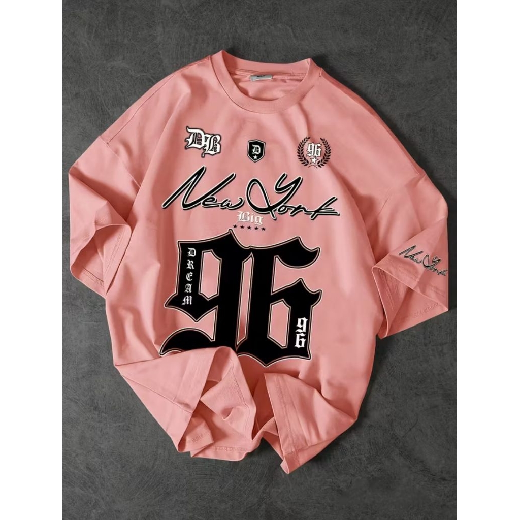 Kaos Pria New York 96 Big Size 8XL 7XL 6XL 5XL 4XL 3XL 2XL XL L M S Kaos Korean Style Harajuku Hip H
