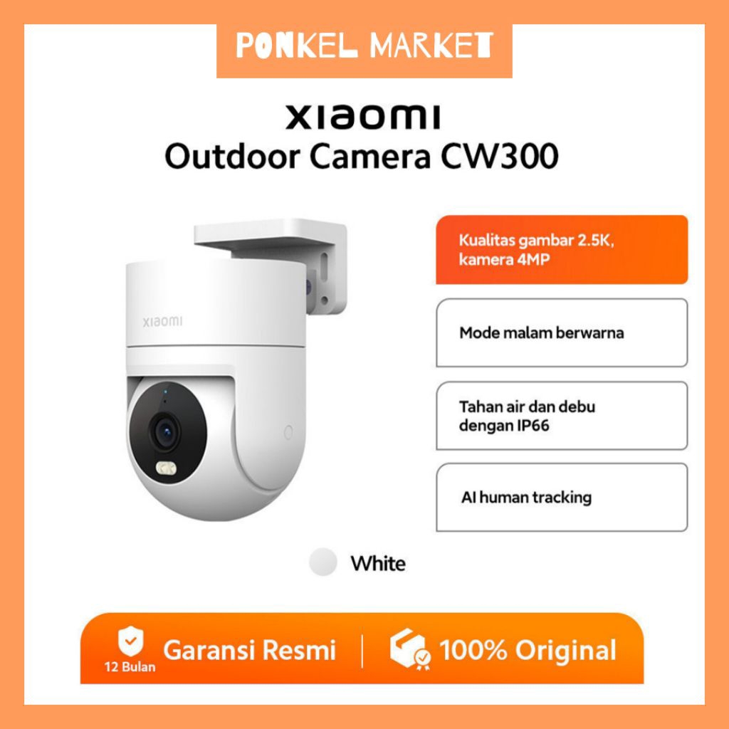 Xiaomi Outdoor Camera CW300 Kamera Pengintai Camera Cctv Xiaomi Cctv
