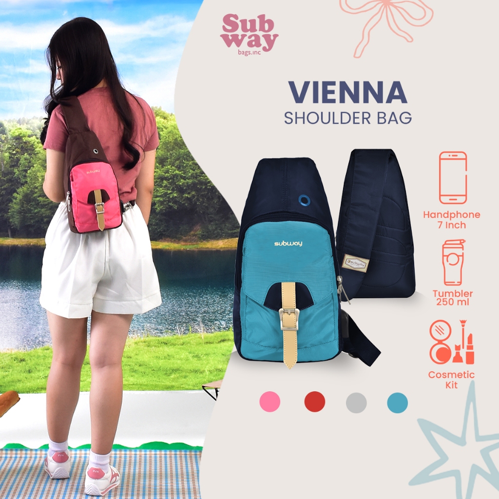 Tas selempang wanita-Sling Bag backpack SUBWAY-Sale Cuci Gudang Obral