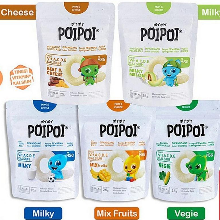 Poipoi Snack Bayi Anak Bervitamin Kalsium Halal