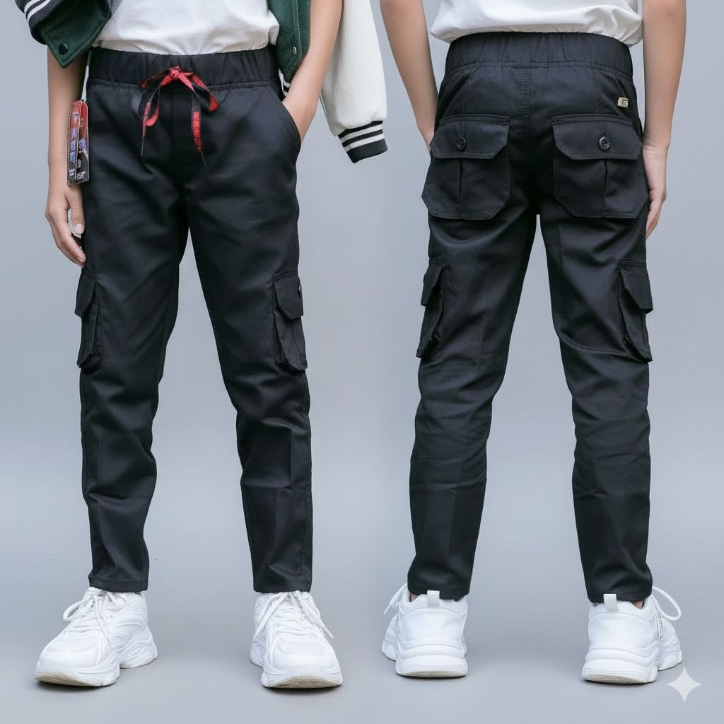 celana cargo anak laki-laki slim fit usia tanggung