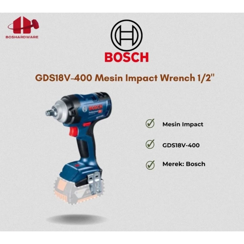 Impact Wrench BOSCH GDS18V-400