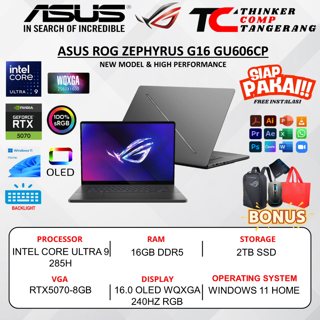 Asus ROG Zephyrus G16 | Ultra 9 285H | 16GB | 2TB | RTX 5070 | OLED 240Hz
