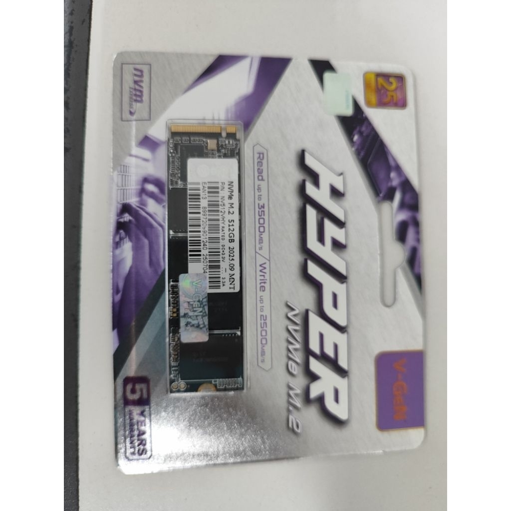 SSD Nvme M. 2 512 Gb V-Gen Hyper