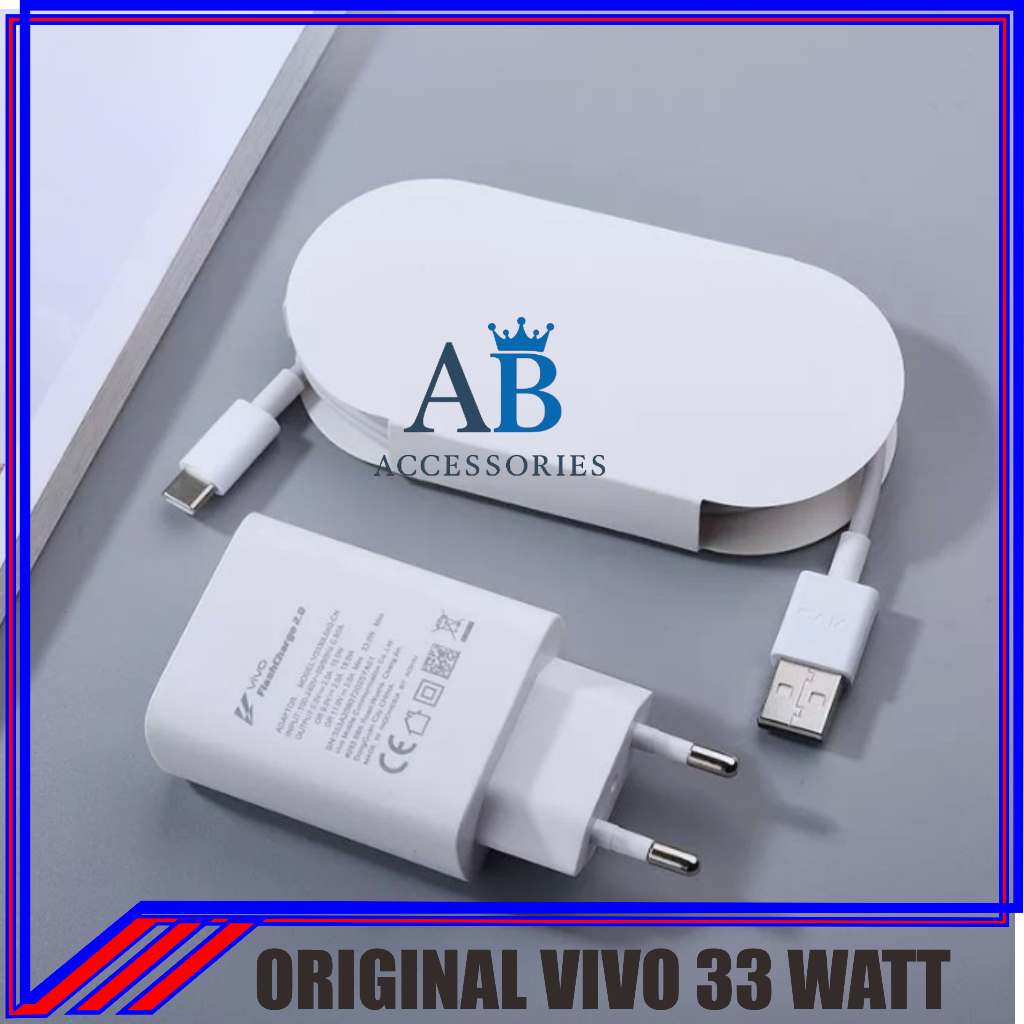 Carger Cas Copotan VIVO V21, V21 5g Ori bawaan hp 33watt