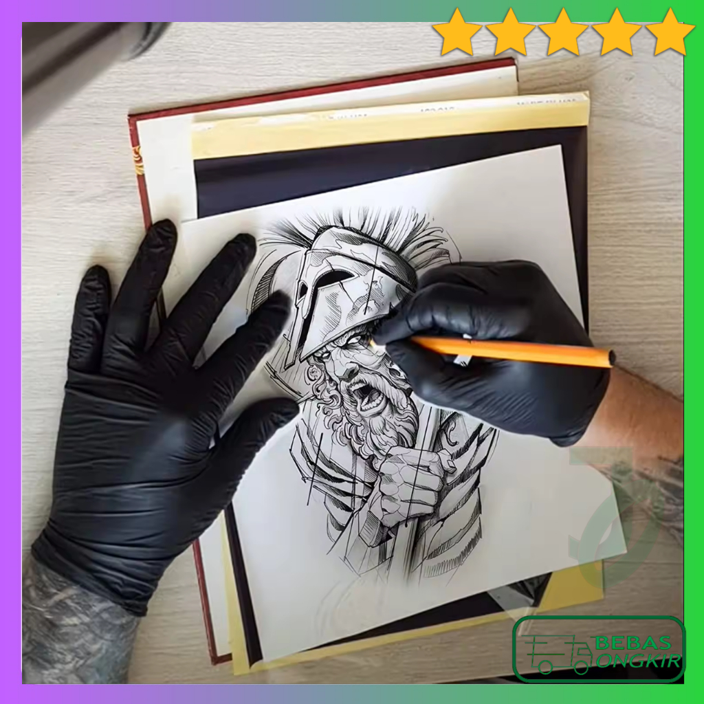 FMA Kertas Termal Transfer Gambar Tato Stencil Copy Paper Tattoo A4 50 Pcs PT-A4