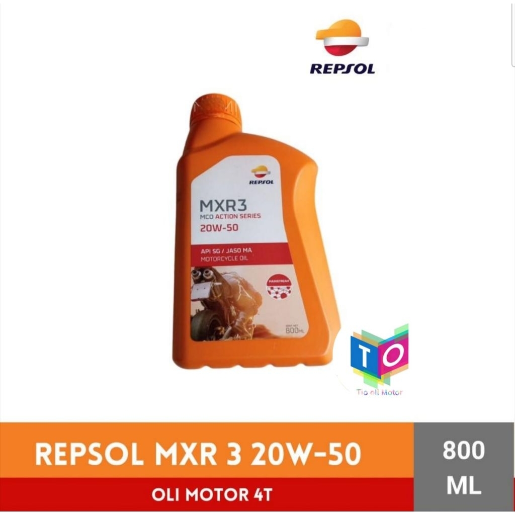 Repsol MXR 20W-50 0,8L Oli Repsol Manual