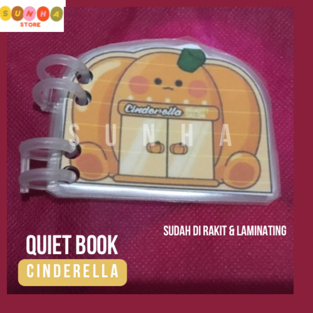 Quiet book cinderella / paper doll book cinderella / paper doll house cinderella