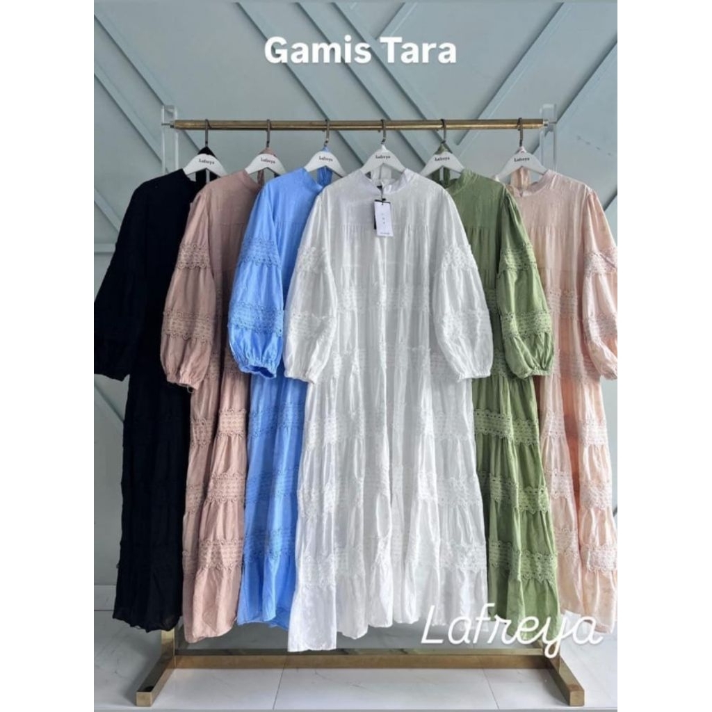 Gamis Tara bahan katun sutra
